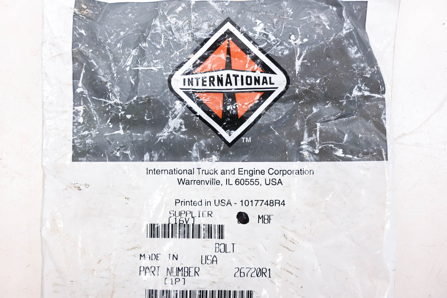 International 26720R1 Bolt & Torque Nut Grade 8 NOS