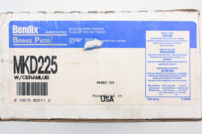 Bendix MKD225 Brake Pad Kit NOS