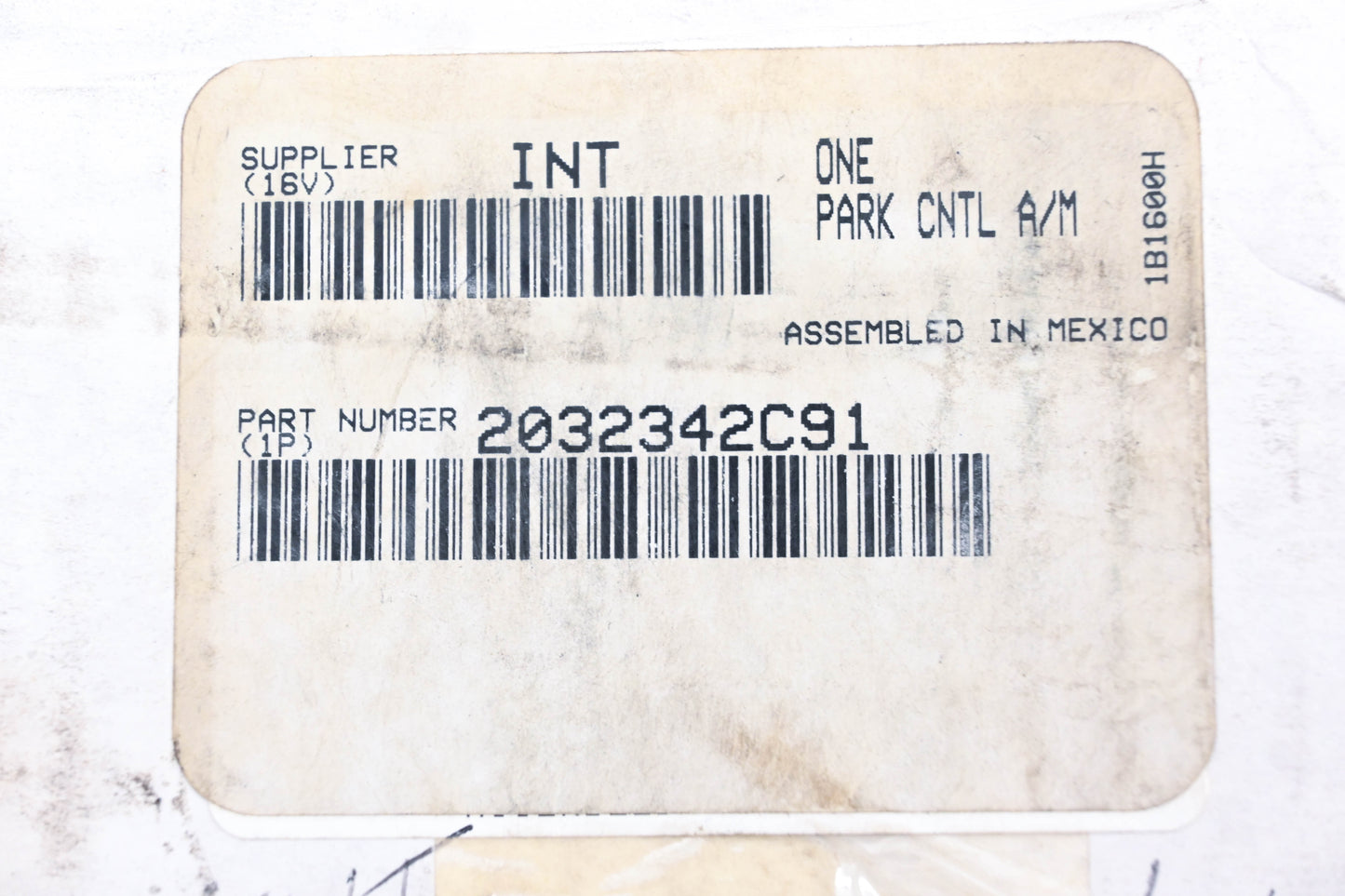 International 2032342C91 Dash Push/Pull Brake Control Valve