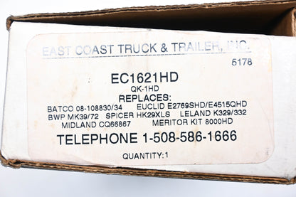 East Coast Truck & Trailer ECNL1621HD, EC-1621, QK-1HD Brake Repair Kit NOS