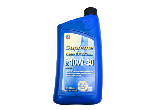 Chevron 46724 Supreme SAE 10W-30 1-Quart NOS