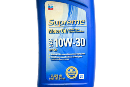 Chevron 46724 Supreme SAE 10W-30 1-Quart NOS