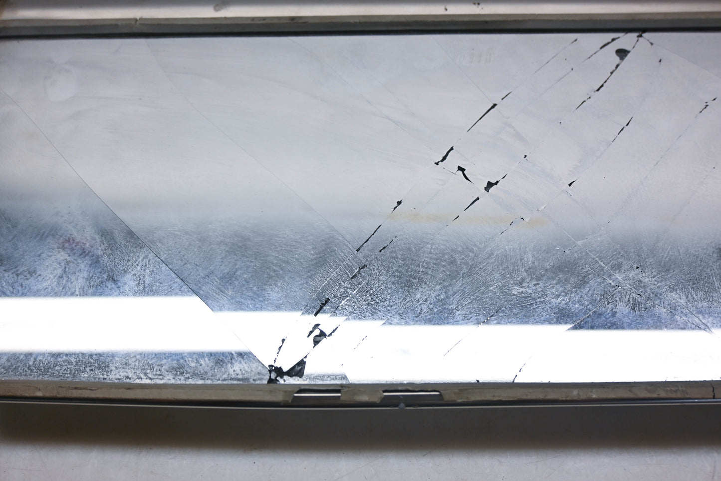 International 53129 Heated Side Mirror 7"x16" Curved Back Assembly