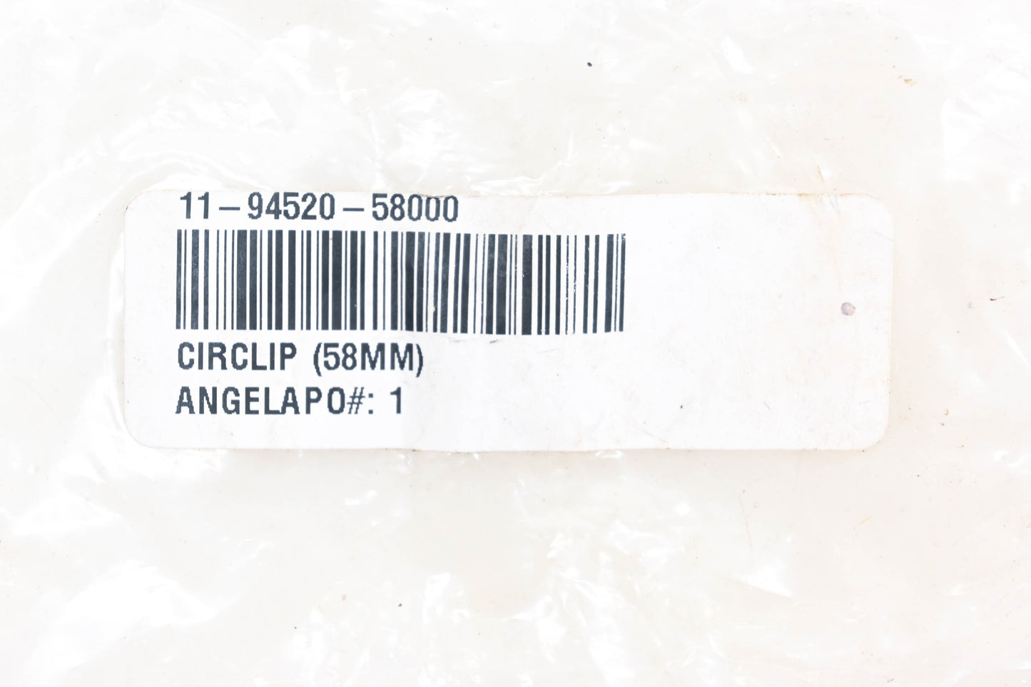 New OEM Honda 11-94520-58000 Circlip 58mm NOS
