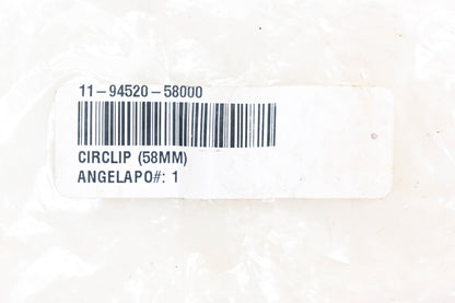 New OEM Honda 11-94520-58000 Circlip 58mm NOS