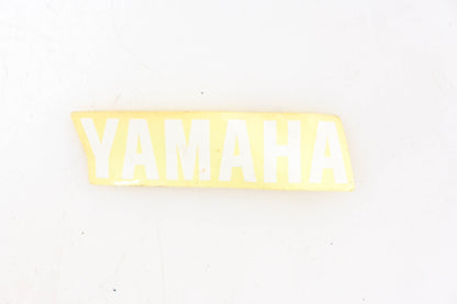 New OEM Yamaha 3WF-2153E-10-00 White Emblem Decal 5/8" x 2-1/4" NOS