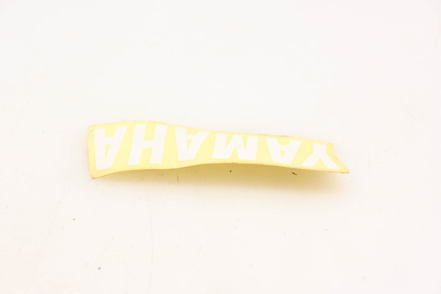 New OEM Yamaha 3WF-2153E-10-00 White Emblem Decal 5/8" x 2-1/4" NOS