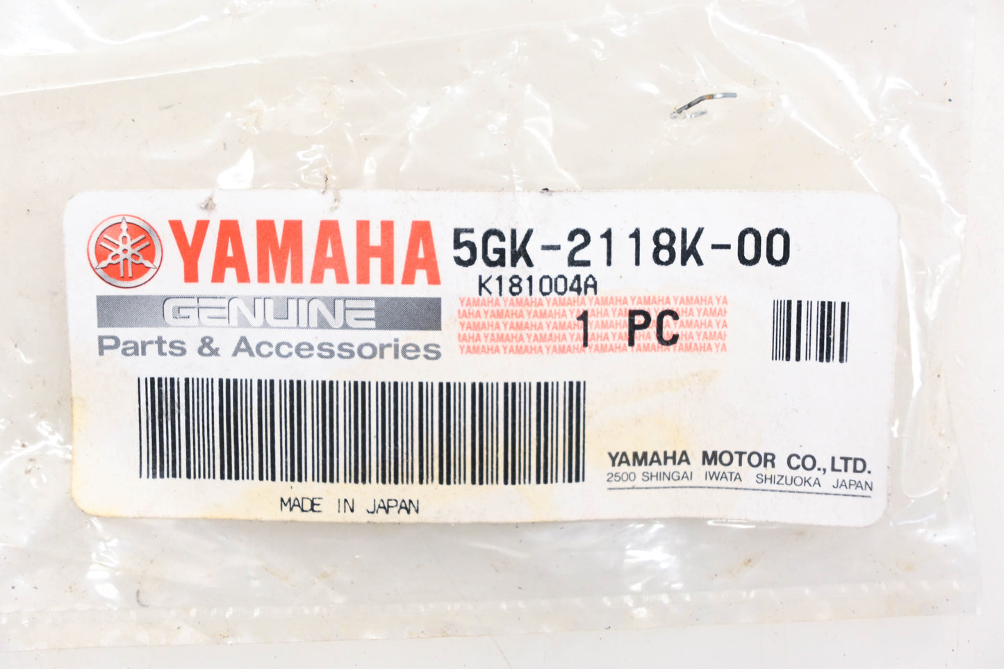 New OEM Yamaha 5GK-2118K-00-00 Caution Label Decal NOS