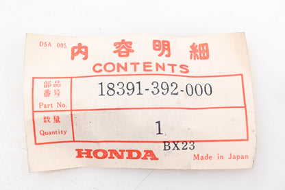 New OEM Honda 18391-392-000 Muffler Exhaust Pipe Gasket NOS
