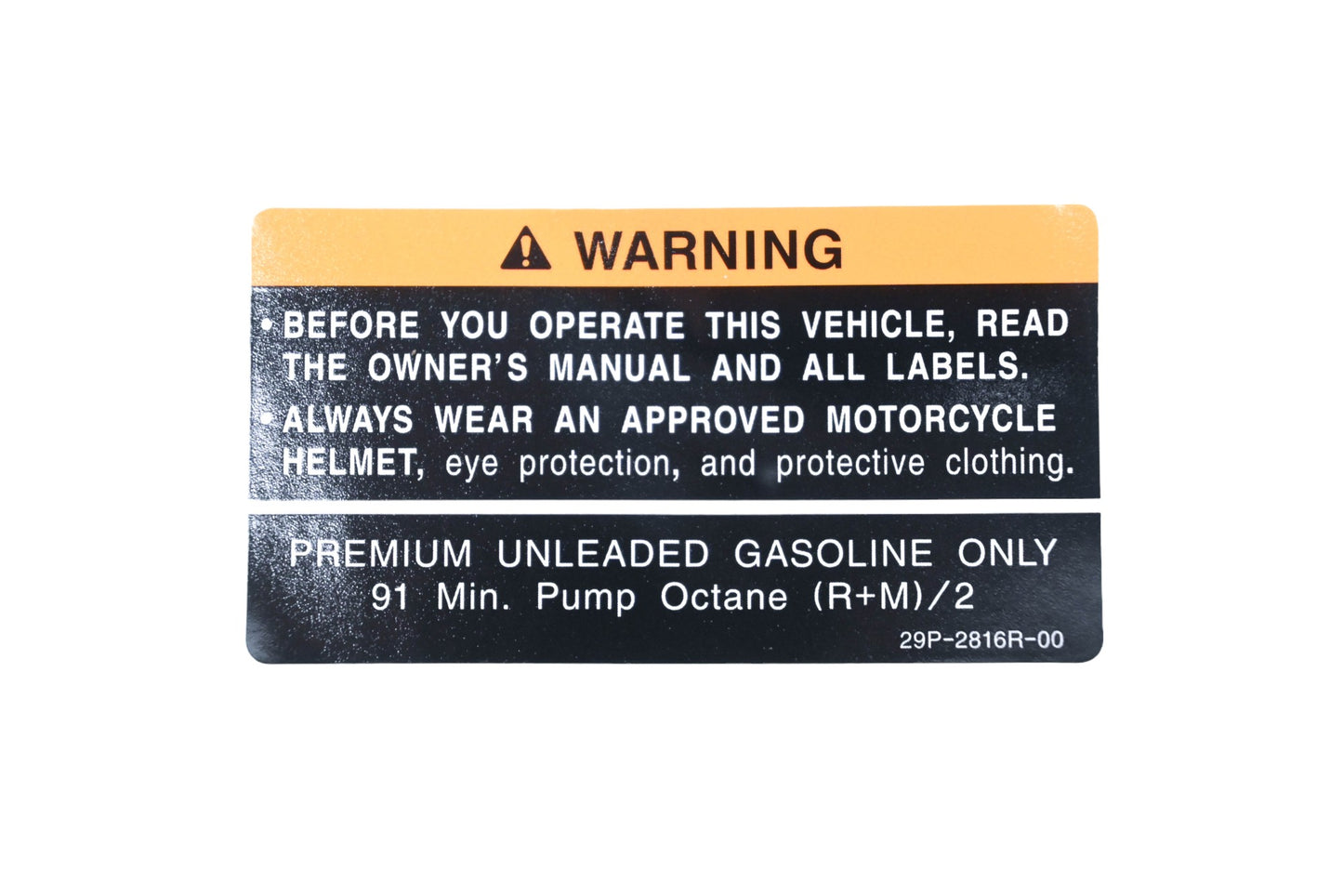 New OEM Yamaha 29P-2816R-00-00 Warning Label Decal NOS