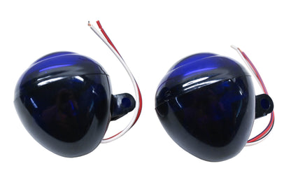 Aftermarket 30107 Blue Signal Lamps Qty 2 NOS