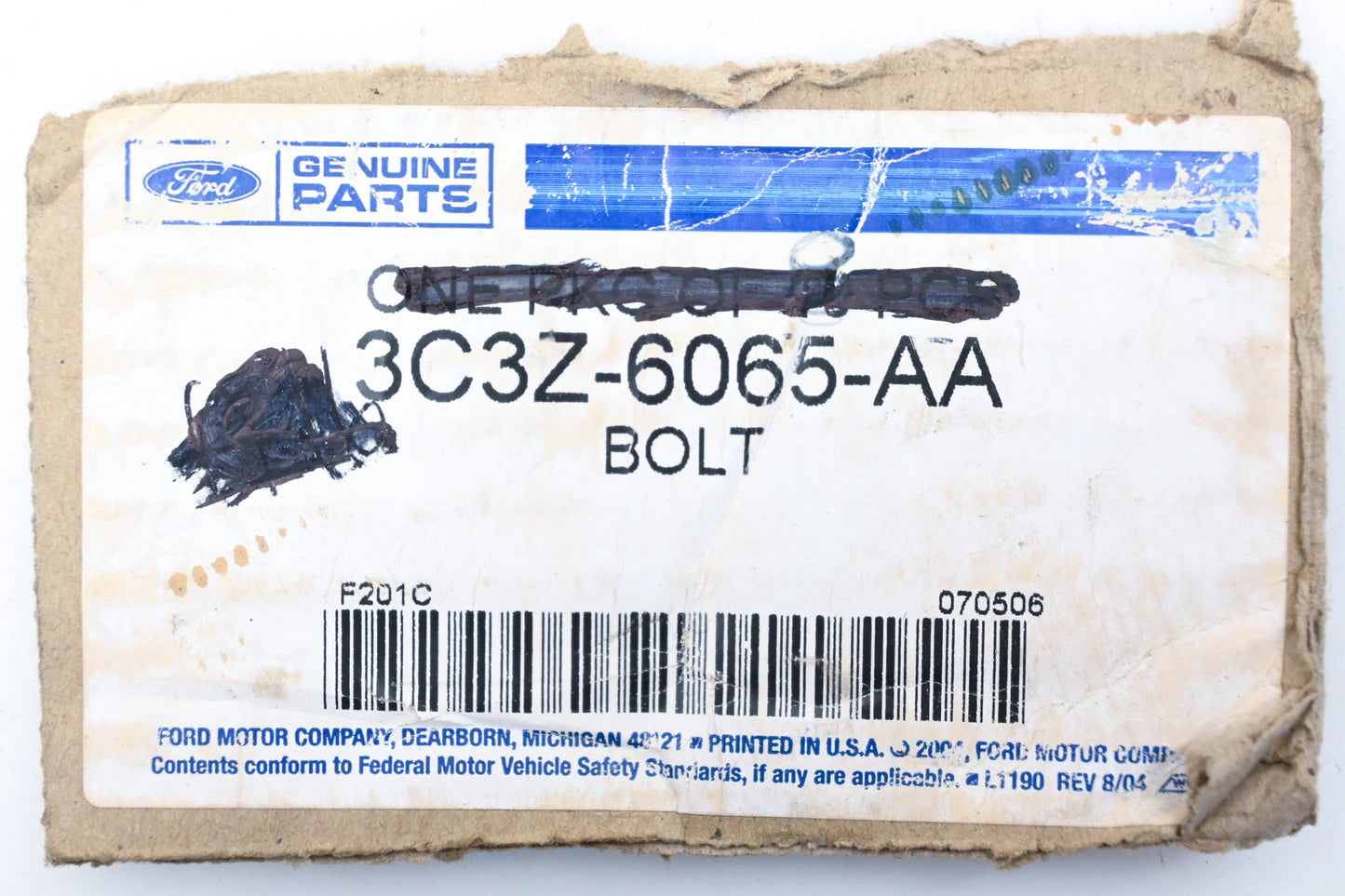 New OEM Ford 3C3Z-6065-AA Hex Head Flange Bolts Qty 3 NOS