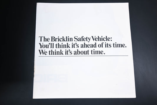 Bricklin DK026-34 Safety Car SV-1 Sale Brochure NOS