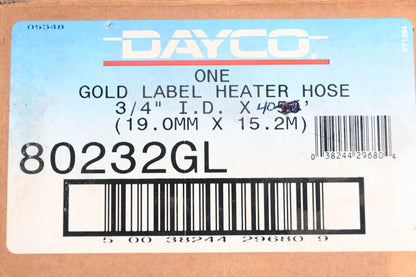 Dayco 80232GL Gold Label Heater Hose 3/4" x 40' NOS