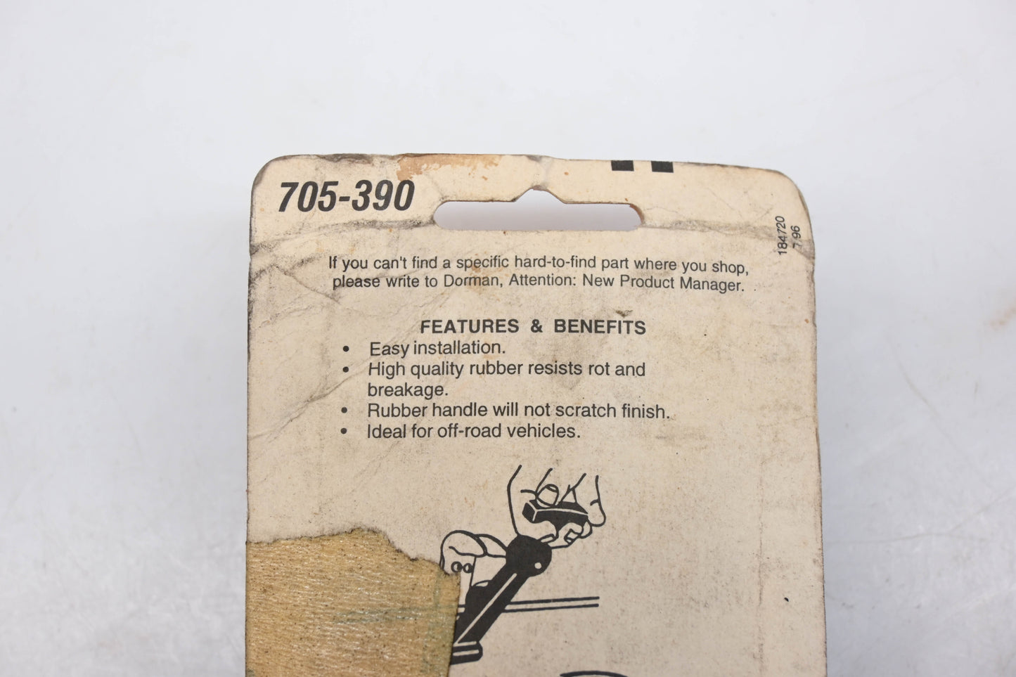 Dorman 705-390 Rubber Hood Hold Down Kit NOS