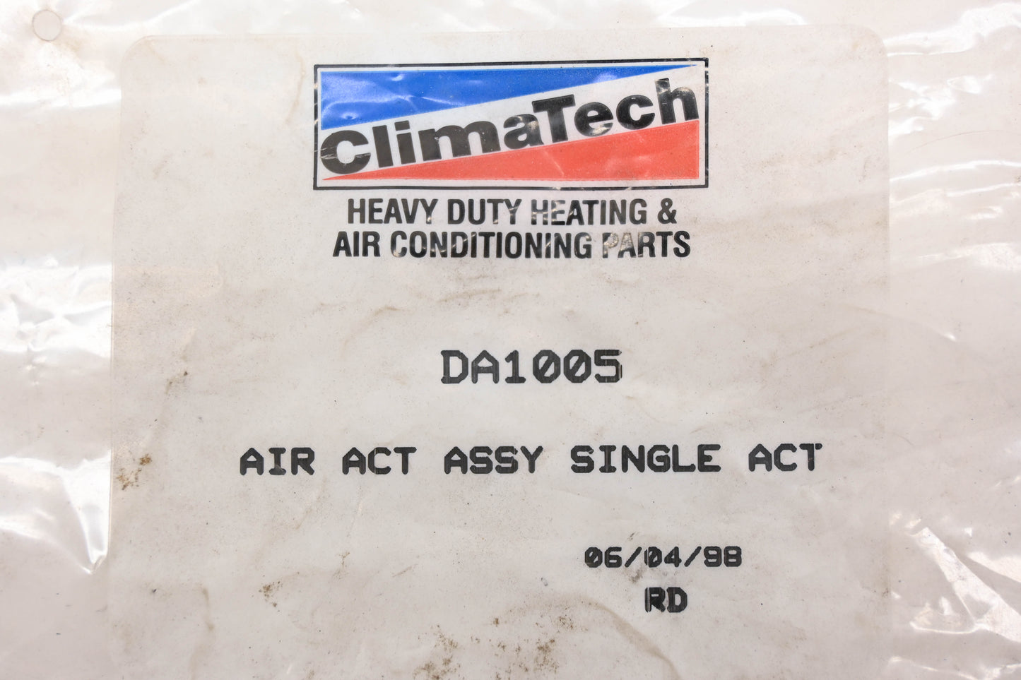 Climatech DA1005 Single Action Air Actuator Kit NOS