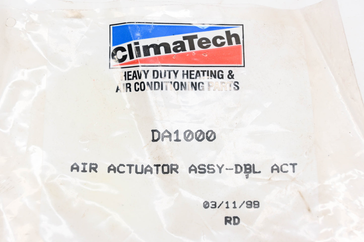 Climatech DA1000 Double Action Air Actuator NOS