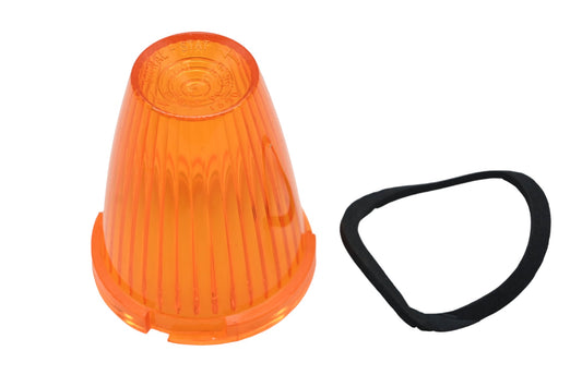 Signal-Stat 9032A Amber 3" Blunt Nose Marker Lamp Lens Kit NOS
