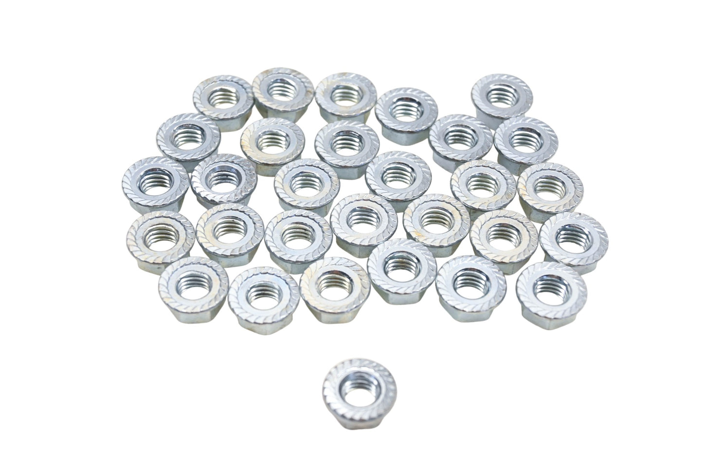 Aftermarket HN049-9 Serrated Flange Nuts 9/16" x 3/8"-16 Qty 30 NOS