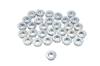 Aftermarket HN049-9 Serrated Flange Nuts 9/16" x 3/8"-16 Qty 30 NOS