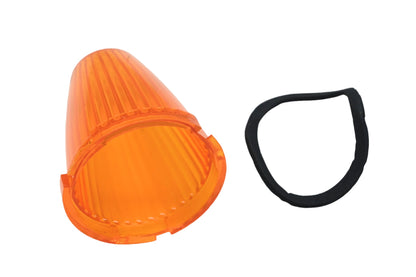 Signal-Stat 9032A Amber 3" Blunt Nose Marker Lamp Lens Kit NOS