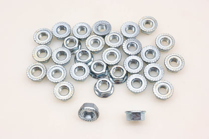 Aftermarket HN049-9 Serrated Flange Nuts 9/16" x 3/8"-16 Qty 30 NOS