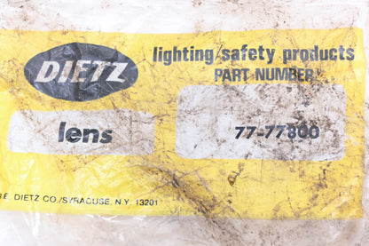 Dietz 77-77800 Amber Marker Lamp Lens NOS