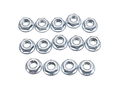 Aftermarket HN049-10 Serrated Flange Nuts 1/2" x 5/16-18 Qty 14 NOS
