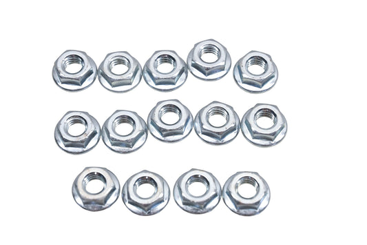 Aftermarket HN049-10 Serrated Flange Nuts 1/2" x 5/16-18 Qty 14 NOS