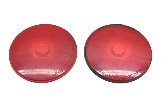 Grote 90762, 9076 Red 4.25" Tail Light Lenses Qty 2