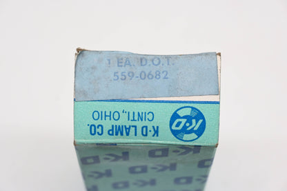 K-D Lamp 559-0682, LS354 Red Oval 2" x 4" Lamp Assembly NOS