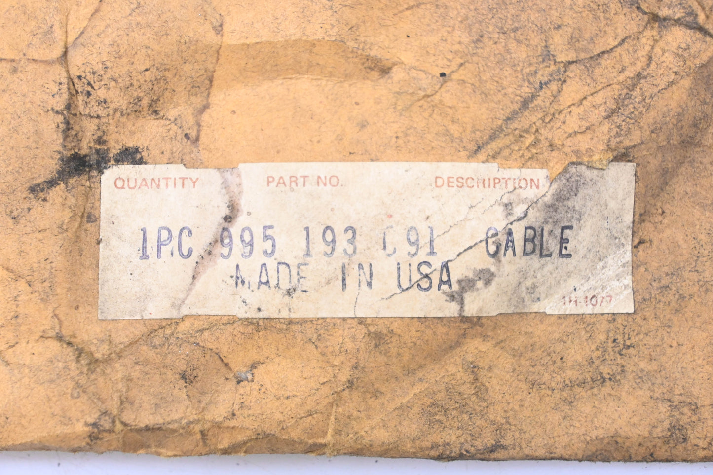 International 995-193-C91, 995931C91 Cable NOS
