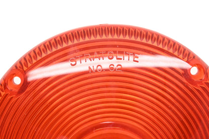 Stratolite 62 Red Plastic 7" Tail Light Lens NOS
