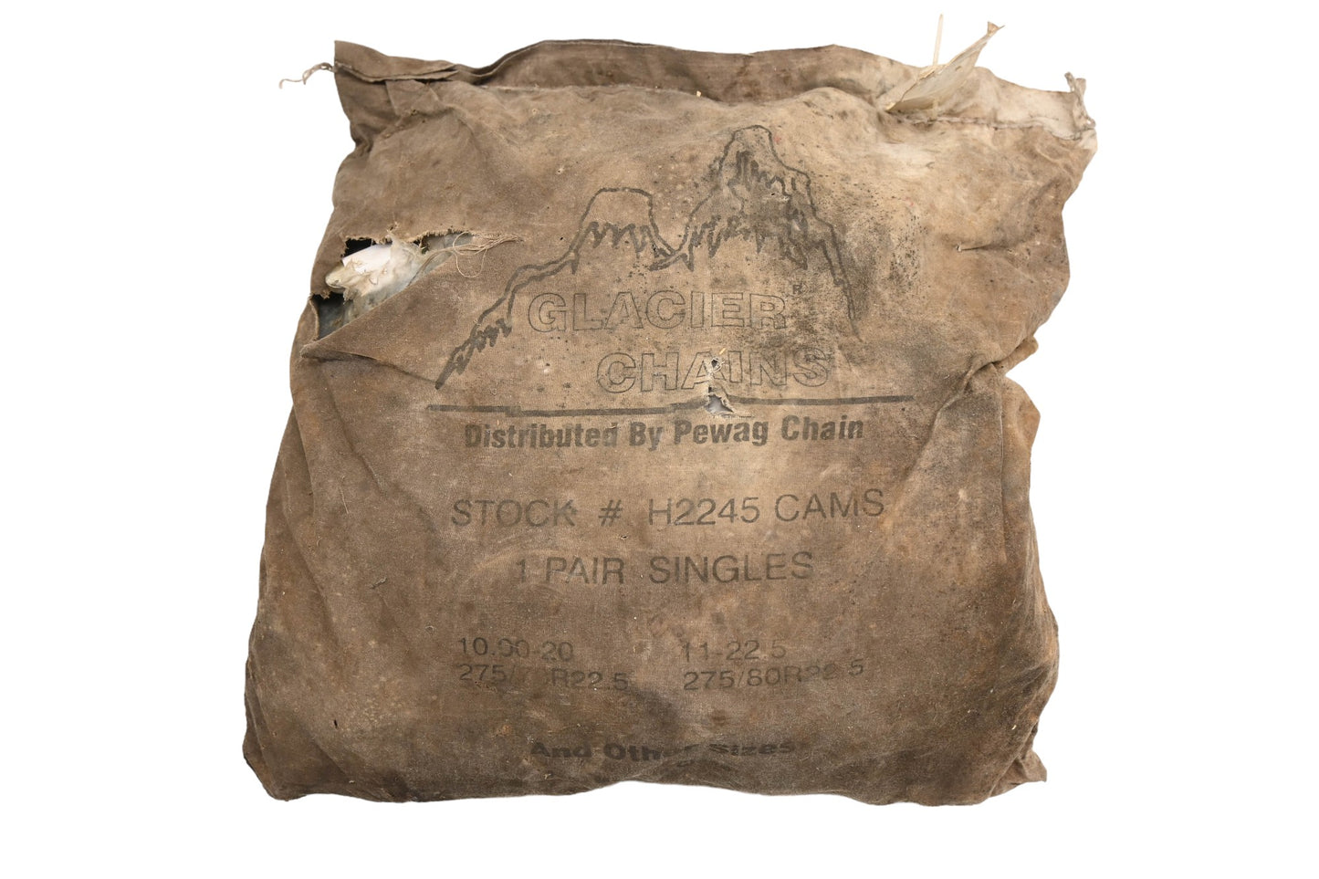 Glacier Chains H2245 Tire Chains 275/70R22.5 275/80R22.5 Qty 2 NOS