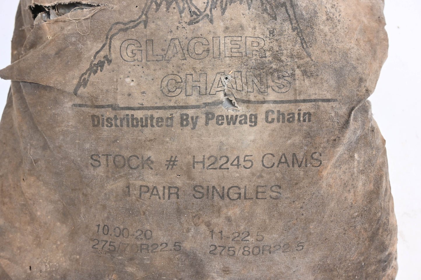 Glacier Chains H2245 Tire Chains 275/70R22.5 275/80R22.5 Qty 2 NOS