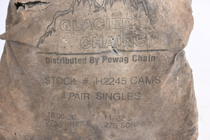 Glacier Chains H2245 Tire Chains 275/70R22.5 275/80R22.5 Qty 2 NOS