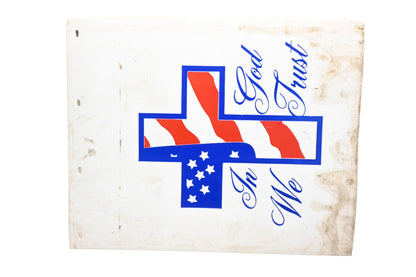 Aftermarket PF055 White 24"x30" In God We Trust Mudflap NOS