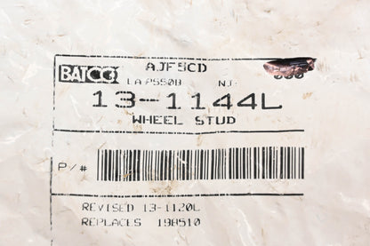 Batco 13-1144L Black Lefthand 3/4"-16 x 2.75" Wheel Stud Grade 8 NOS