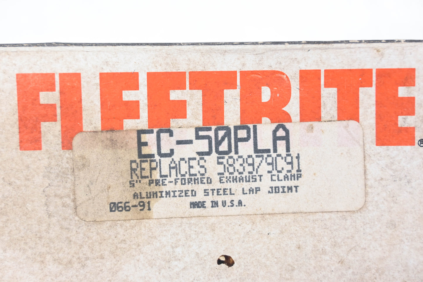 Fleetrite EC-50PLA, 583979C91 Preformed 5" Exhaust Clamp Kit NOS