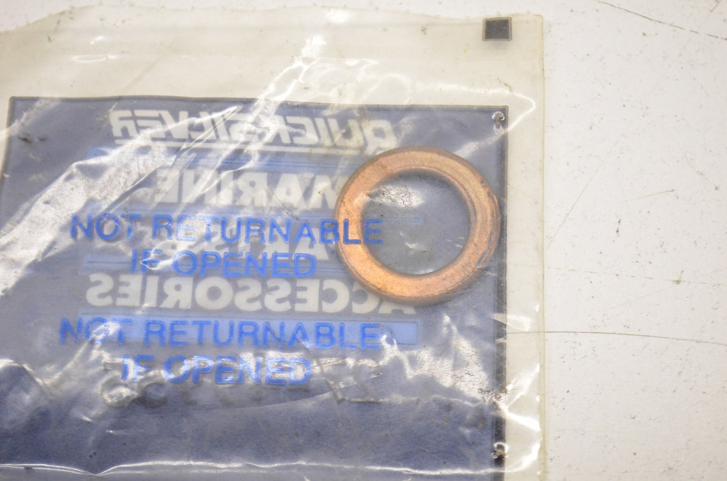New OEM Quicksilver Mercury Drain Plug Gasket NOS