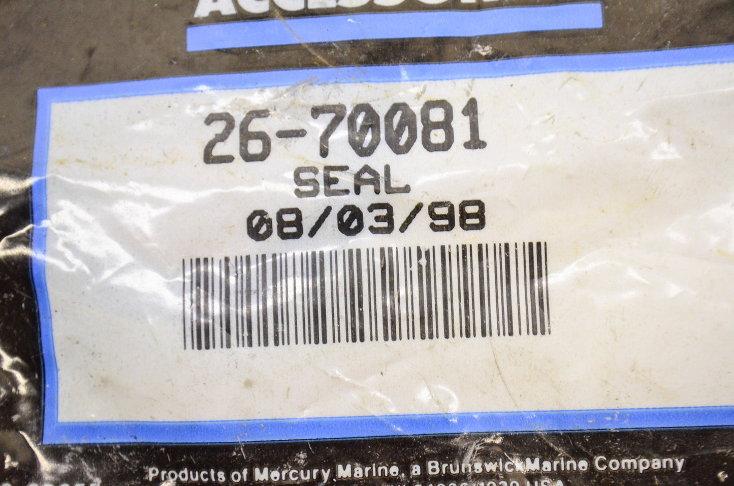 New OEM Quicksilver Mercury Seal NOS
