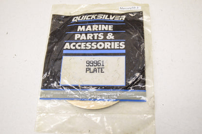 New OEM Quicksilver Mercury Plate NOS
