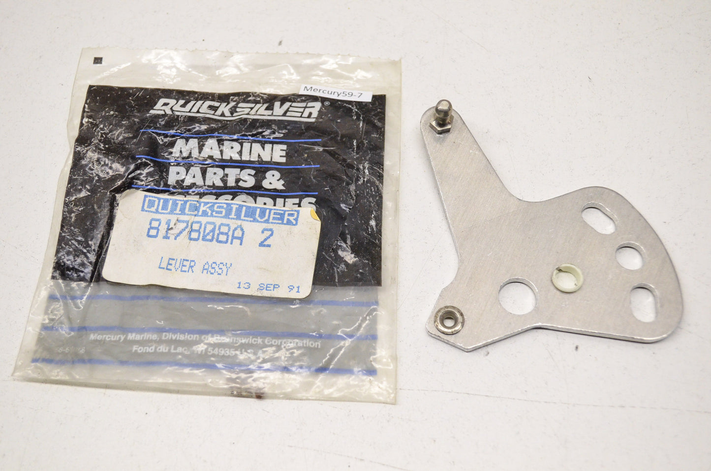 Quicksilver 817808A 2 Mercury Lever Assembly NOS