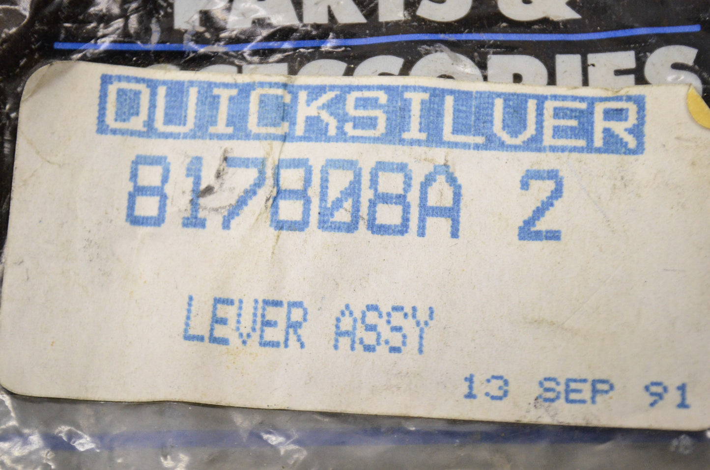 Quicksilver 817808A 2 Mercury Lever Assembly NOS