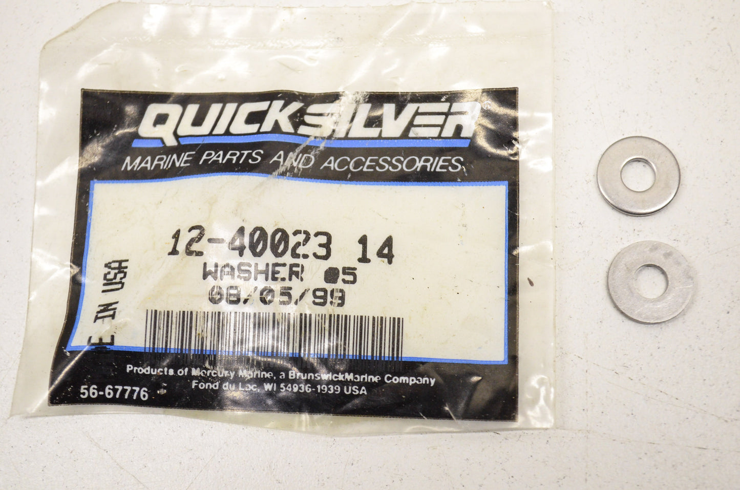 New OEM Quicksilver Mercury Washers QTY 2 NOS