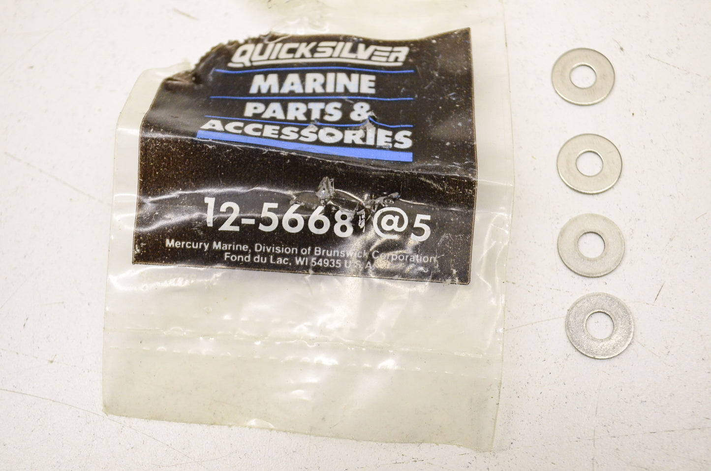 New OEM Quicksilver Mercury Washers QTY 4 NOS