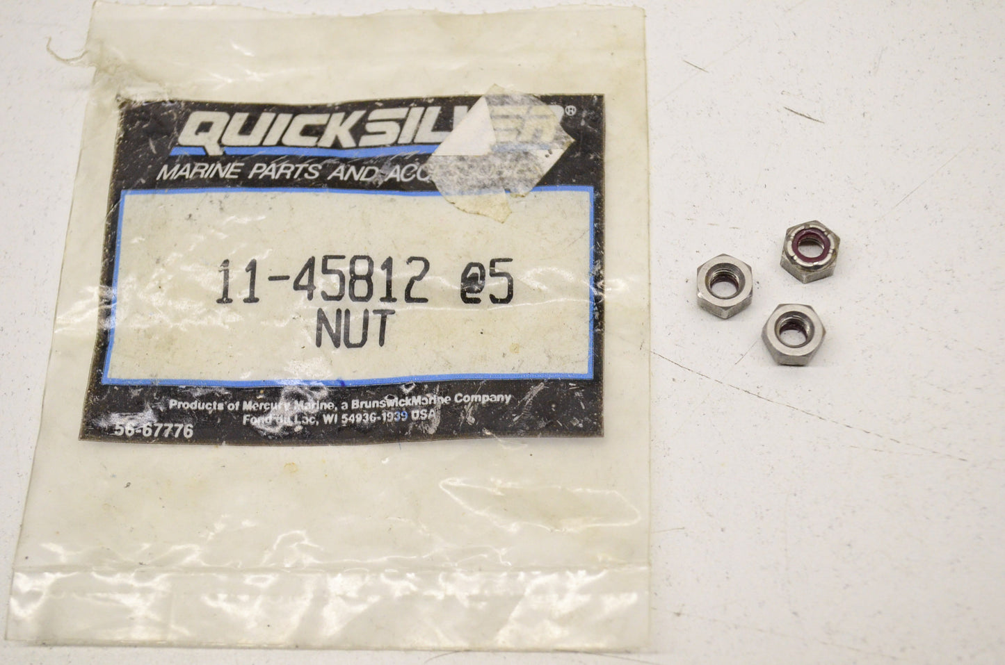 New OEM Quicksilver Mercury Nuts QTY 3 NOS