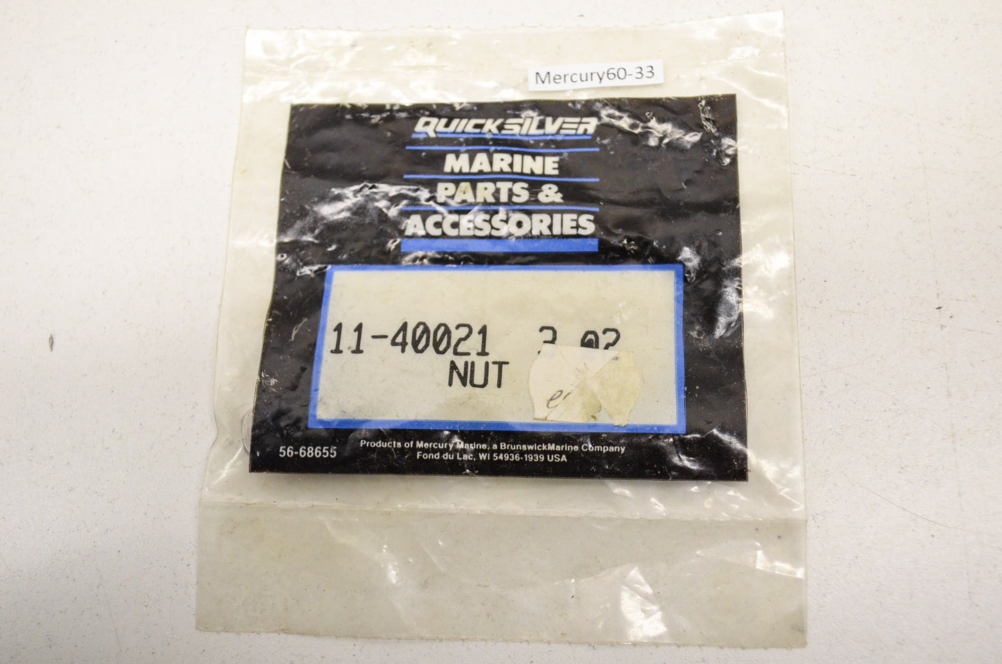 New OEM Quicksilver Mercury Nuts QTY 2 NOS