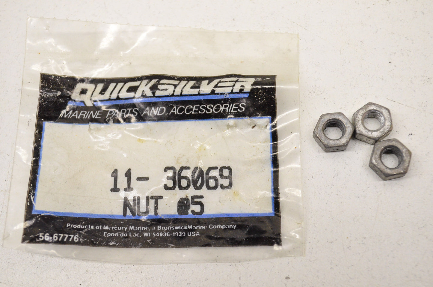 New OEM Quicksilver Mercury Nuts QTY 3 NOS