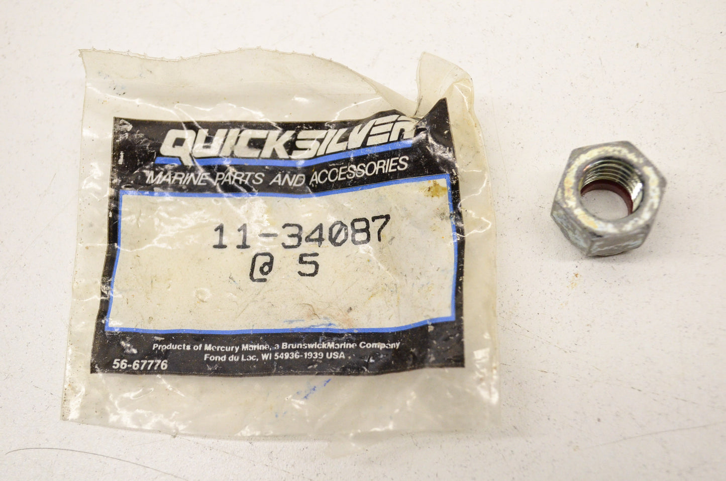 New OEM Quicksilver Mercury Nut NOS